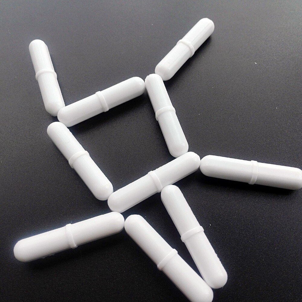B9x45mm laboratory Magnetic Stirrer Mixer Stir Bars PTFE Stirring Rod cylinder Without Pivot Ring,10 piece