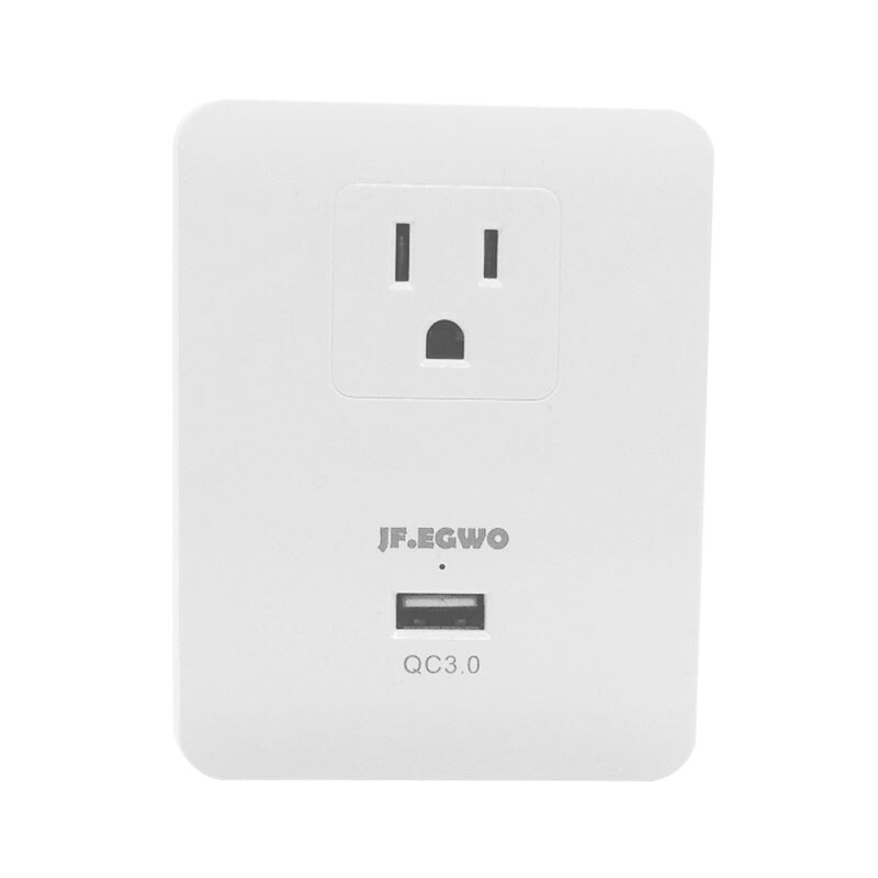US wall plug 3PIN plug with QC30 fast charging