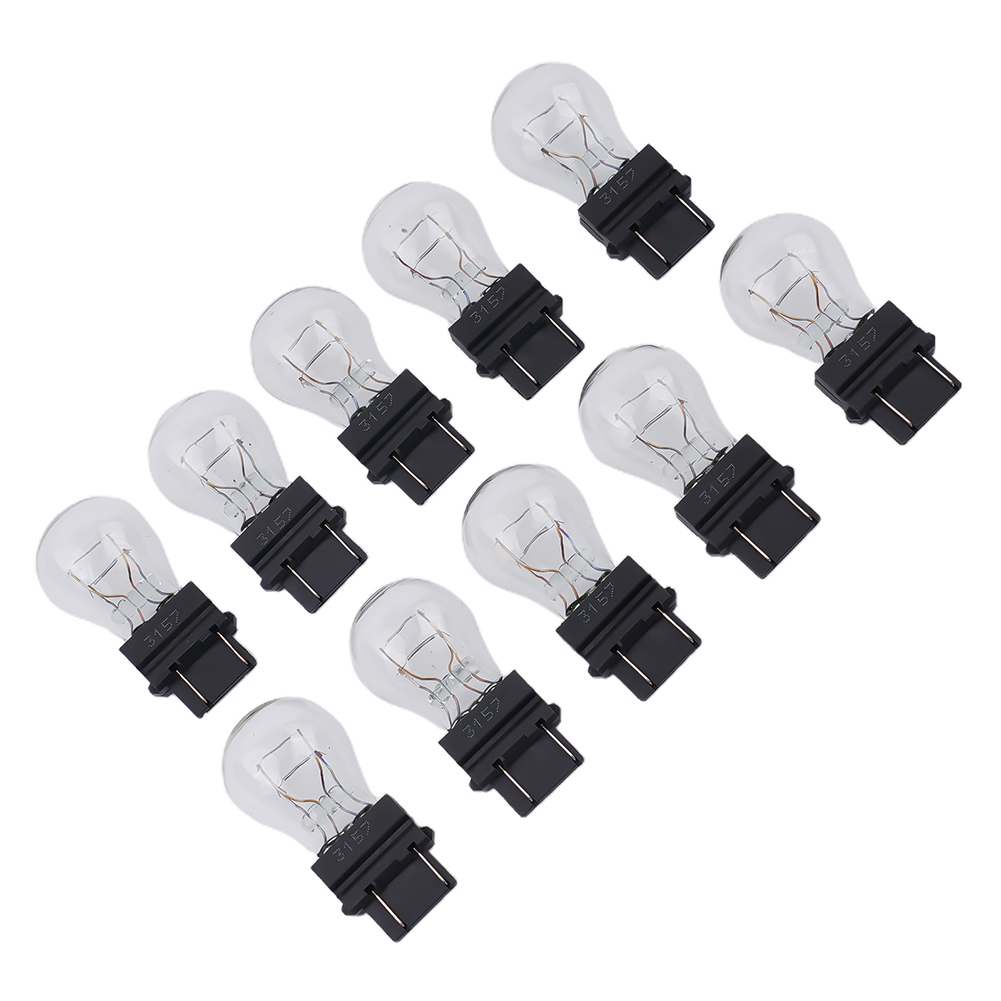 10 pièces 3157 ampoules de feu stop 3057 3155 3357 3547 4157 ampoule de clignotant externe lampe halogène feu stop ambre blanc feu arrière