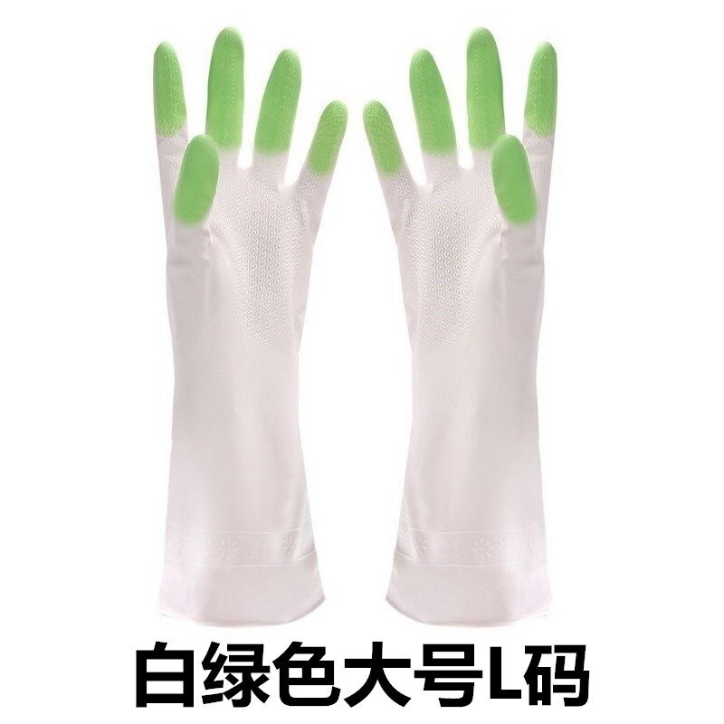 Afwassen Handschoenen Vingertoppen Schoon Waterdichte Wasserij Kleren Huishouden Pvc Plastic Latex Handschoenen Wit Verblinden Vingers: Grijs