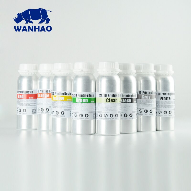 Wanhao 405 Nm Uv Hars Voor Dlp/Sla 3D Printer, 3D Printer Hars 250Ml/Fles