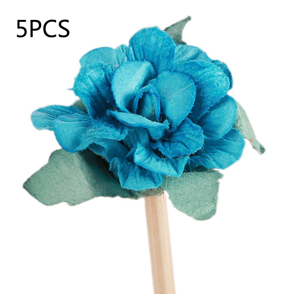 5pcs Kunstmatige Bloem Golvend Rotan Reed Fragrance Diffuser Vervanging Refill Sticks Luchtverfrisser Kamer Parfum Diffuser Sticks