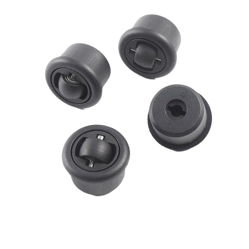 4 pz/lotto 360 ° rotazione libera ruota universale nascosta universale scanalato spingere-tiro tavolo mobili fondo silenzioso direzionale: Default Title