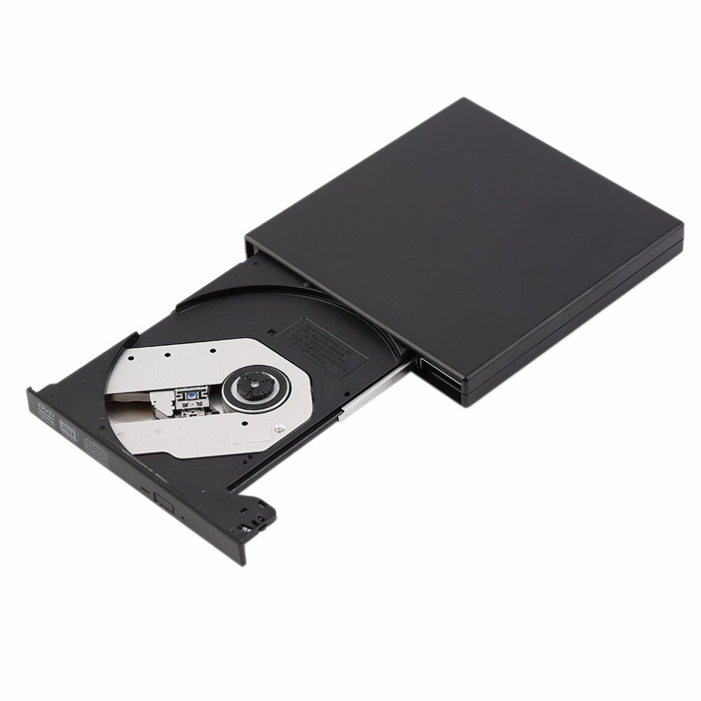 black USB 2.0 External CD+-RW DVD+-RW DVD-RAM Burner Drive Writer For Laptop PC