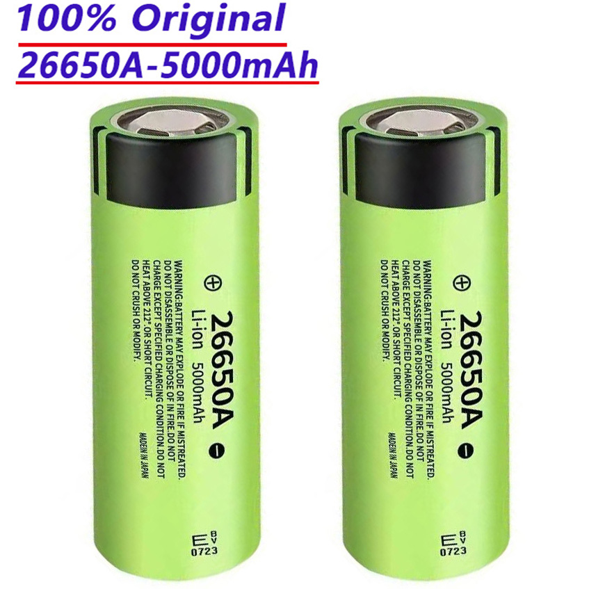100% original 26650 20A rechargeable battery 26650A. 3.7V 5000mAh. Suitable for various lithium battery products.