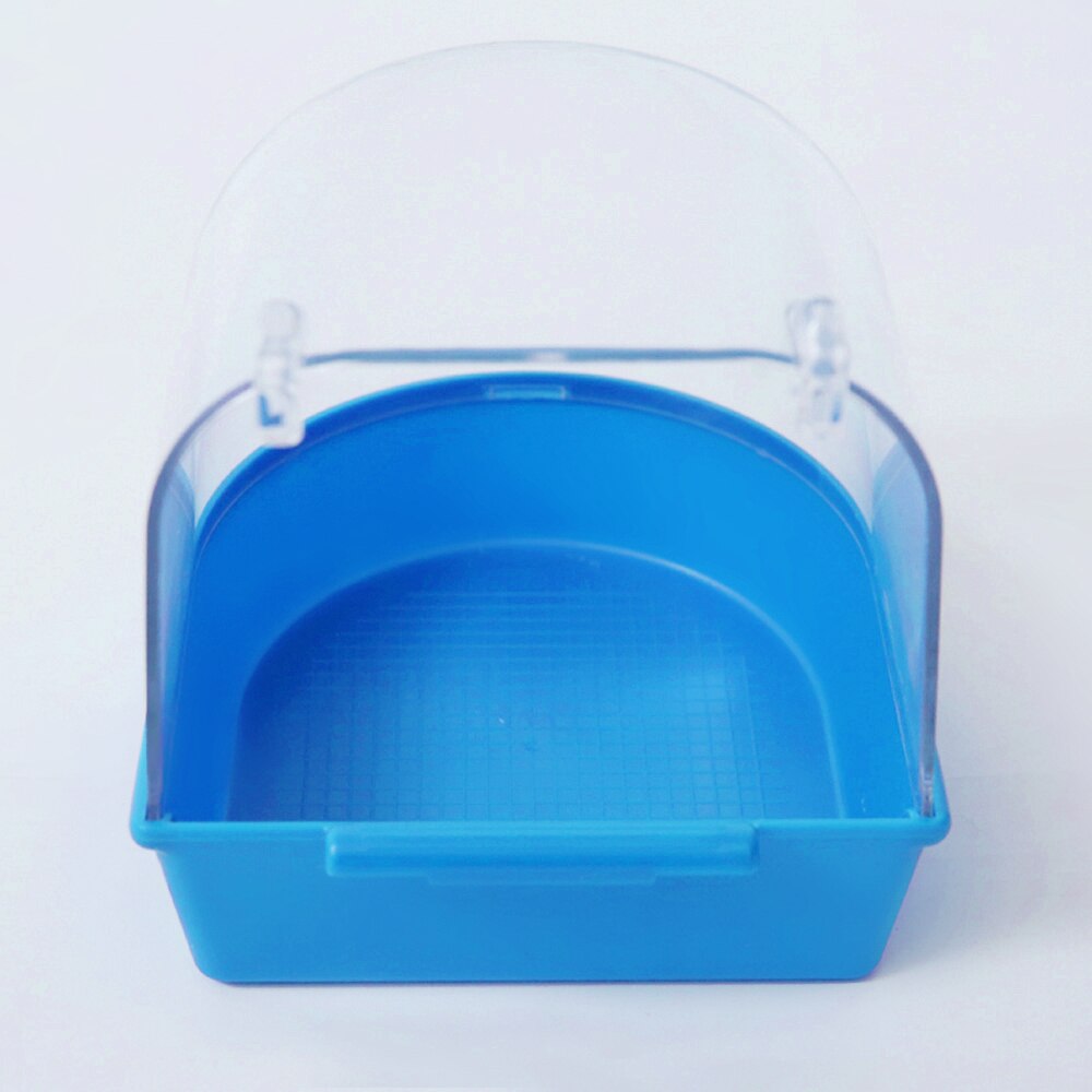 1Pc Plastic Vogel Water Bad Doos Bad Papegaai Voor Parkiet Dwergpapegaai Vogel Huisdier Kooi Opknoping Kom Parkiet Vogelbad
