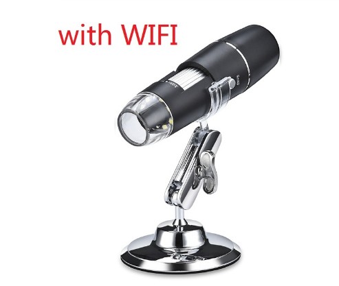 WIFI Digital 1000x Microscope Magnifier Camera 8 LED With Stand for Android ios iPhone iPad: with WIFI