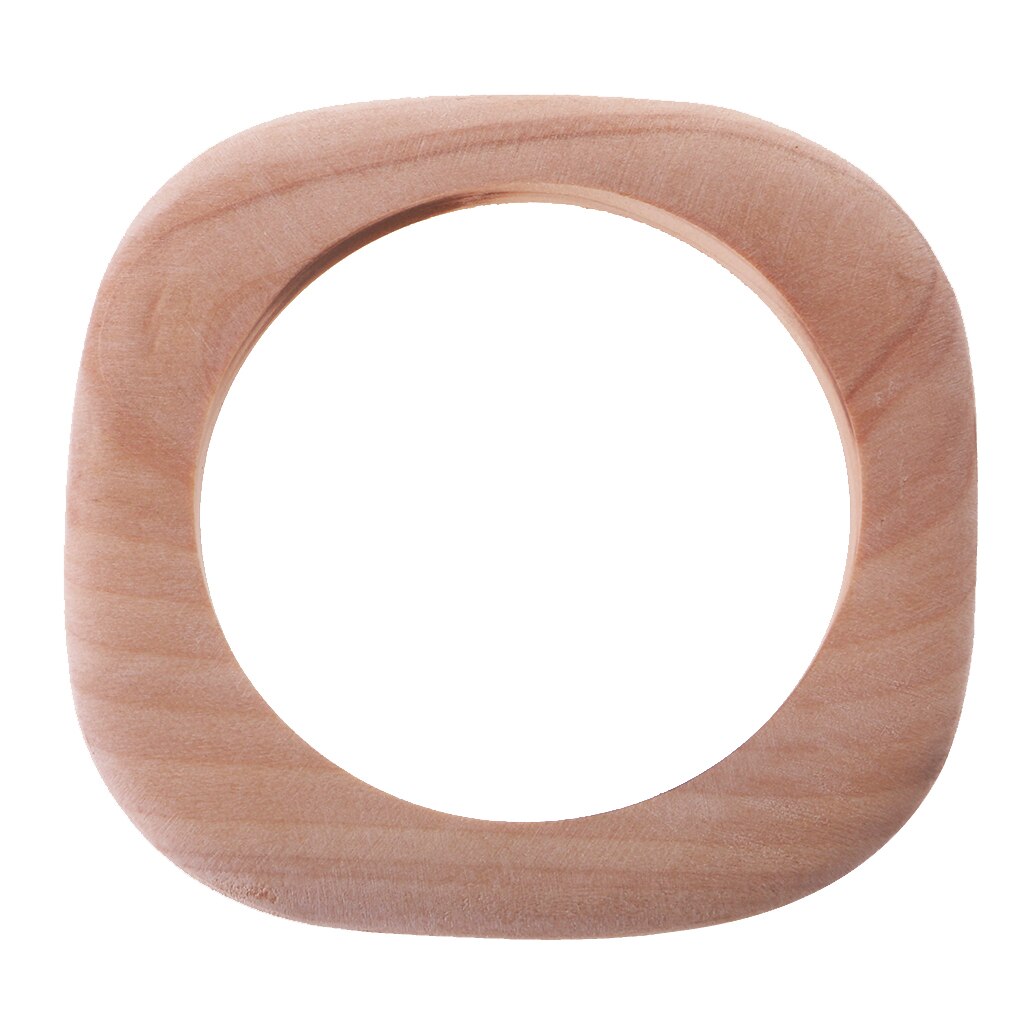 6Pcs Sample Set Square Unfinished Wood Bangle Bracelets DIY Craft
