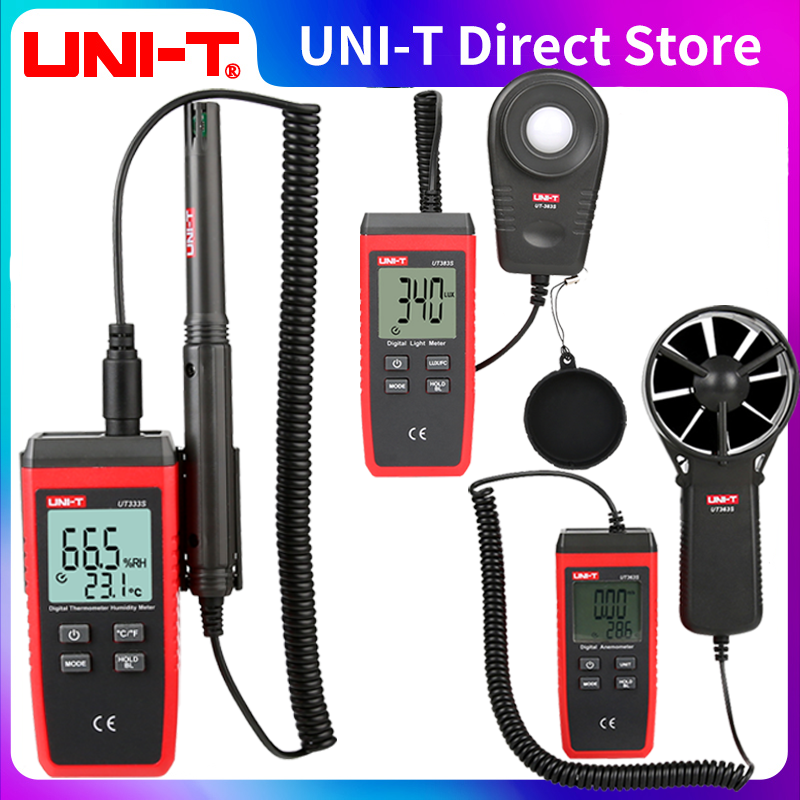 UNI-T Anemometro digitale UT363S 0.4~30 m/s Sensore di velocità del vento Metri Tester di temperatura Strumenti di misura