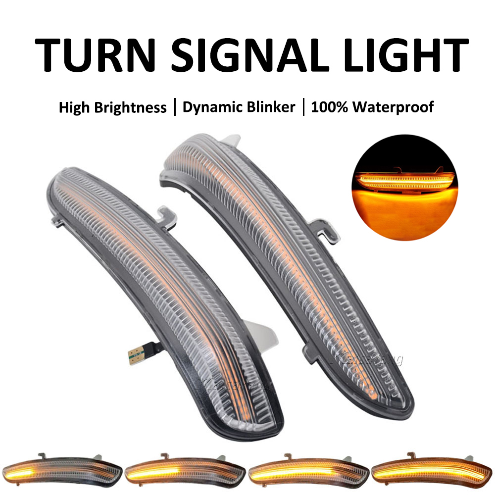 Led Dynamic Side Mirror Blinker Indicator Lamps For Peugeot 208 I MK1 Citroen Turn Signal Lights