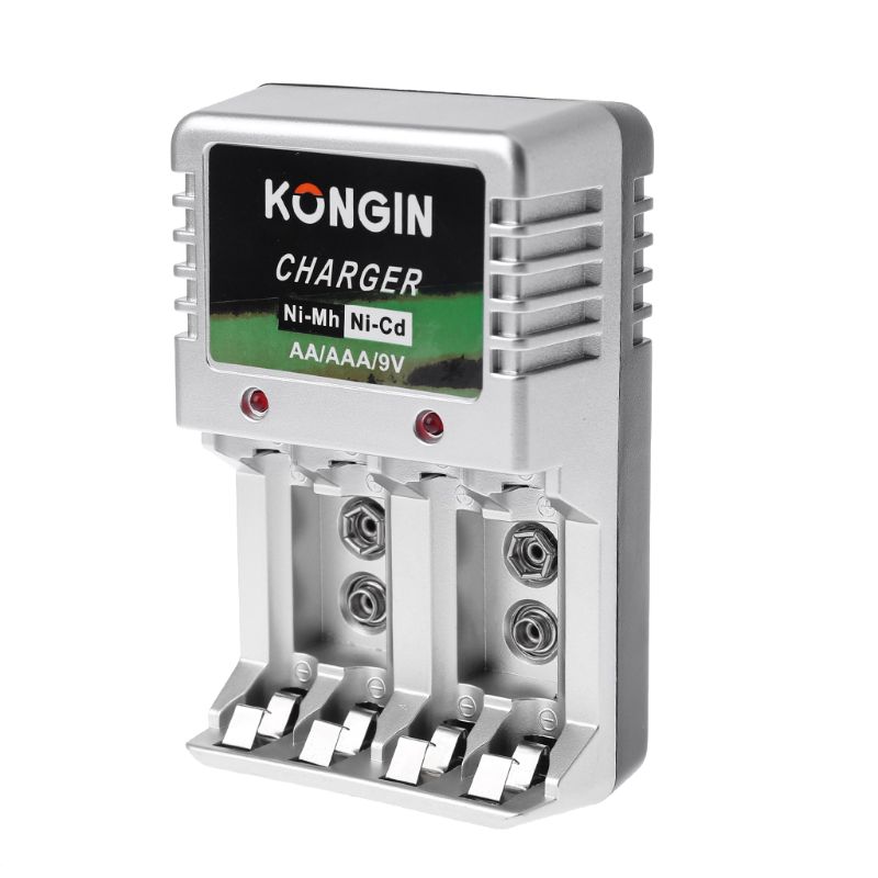 EU Plug Wall AA AAA 9V Ni-Mh Ni-Cd Rechargeable Battery Charger M5TE