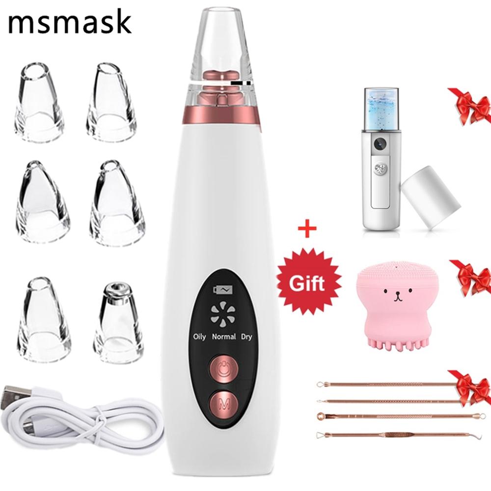 Extracteur de points noirs, aiguilles, nettoyage en profondeur du nez, épurateur de pores du visage, nettoyeur d'acné, extracteur de boutons, outil d'aspiration sous vide,