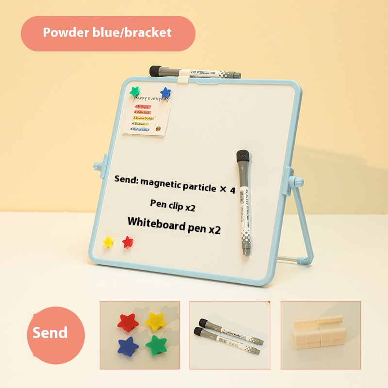 Funi Dubbelzijdig klein whiteboard Magnetisch uitwisbaar beugeltype Whiteboard Bureau Schrijfbord Hangend Educatief Graffiti Klein tekentafel Thuisbord Prikbord Tafel Notitiebord Uitwisbaar: 72*36 inches / Optie 1