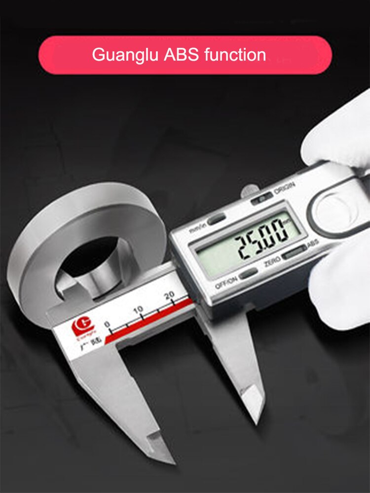 0-150mm 6inch Guanglu brand ABS Origin Digital Caliper super LCD electronic vernier caliper micrometer gauge