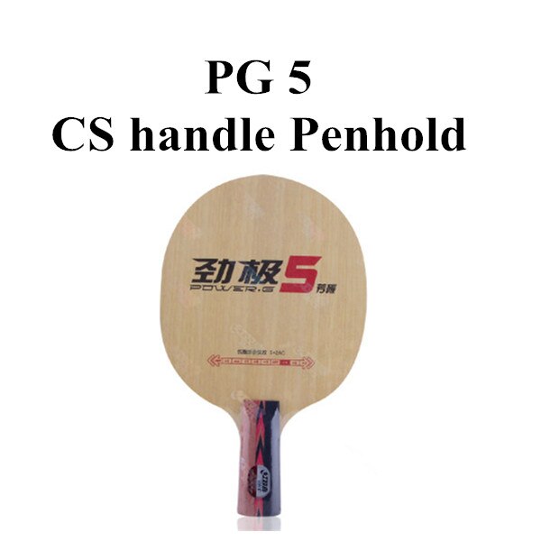 Dhs power -g 5x pg5- x  pg 5 x bordtennisblad arylat carbon alc racket ping pong flaggermus: Pg5 cs penhold