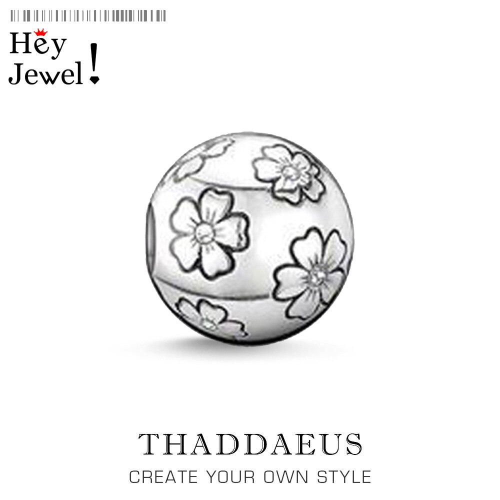 Beads Sakura, Silver & Rhinestone Beads Fits Bracelet Thomas Necklace Jewelry Accessories For Women & Men