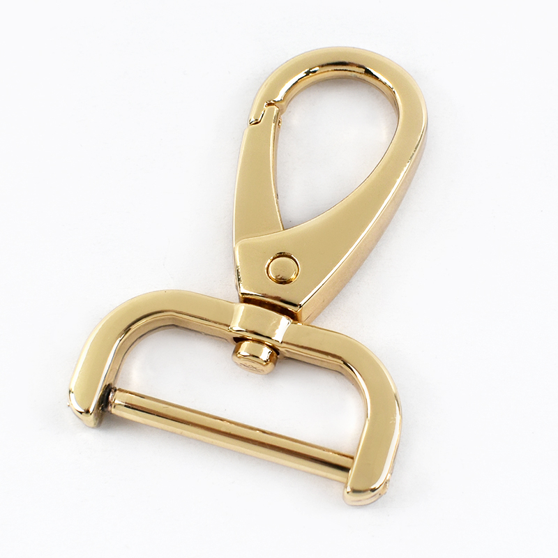 5Pcs Detachable Bag Buckles for Strap 13-38mm Metal Swivel Lobster Clasp Belt Webbing Trigger Snap Hook DIY Accessories: 4# / Gold