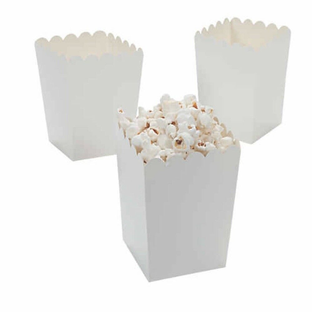 12 Stuks Wit Popcorn Dozen Snack Emmers Verjaardagsfeestje Zakken