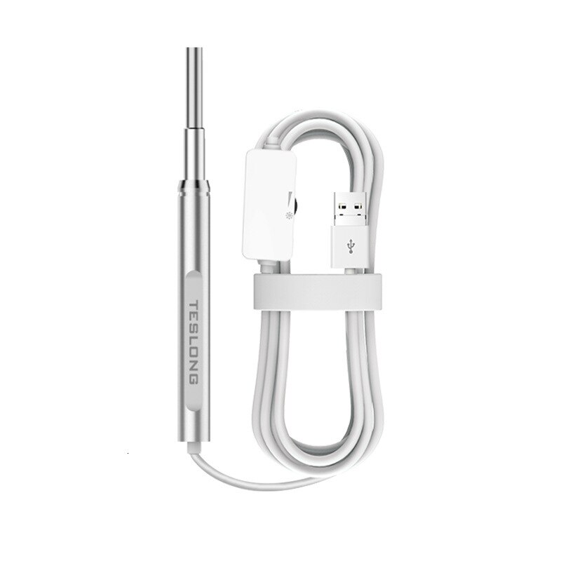 TESLONG Ear Cleaning Endoscope 6 Leds USB Visual Ear Spoon 4.3mm Camera Android PC Ear pick Otoscope Borescope Tool Health Care