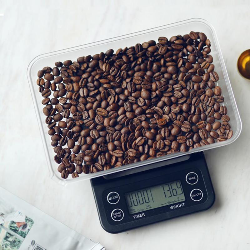3kg/5kg/10kg/0.1g Mini LCD Electronic Scales Drip Coffee Scale Pocket Digital Scale High Precision Jewelry Weight Balance Scale