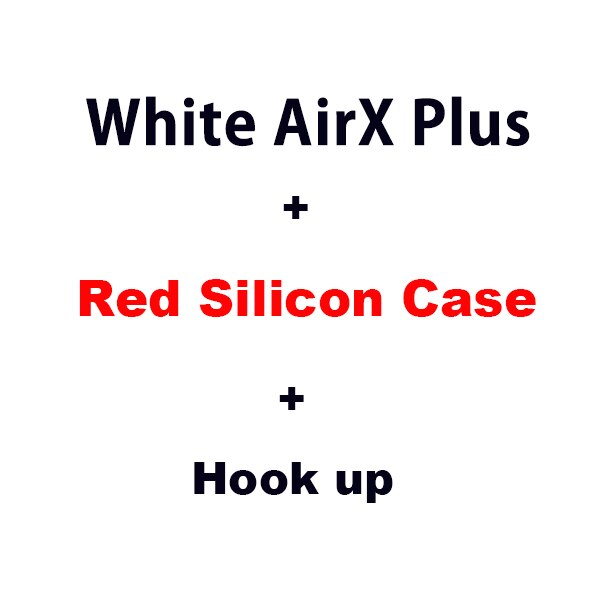 TOP 1562A Chip AirX Plus ANC TWS Wireless Bluetooth Earphones Active Noise Cancelling Earbuds 12D Super Bass HD MIC 6-8H Battery: White-Red case