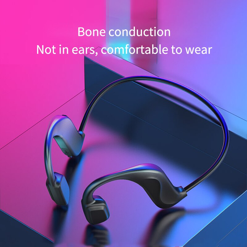 TWS Bone Conduction Wireless Bluetooth Earphone Suitable For Xiaomi Huawei Apple Sports Waterproof Headset With Microphone