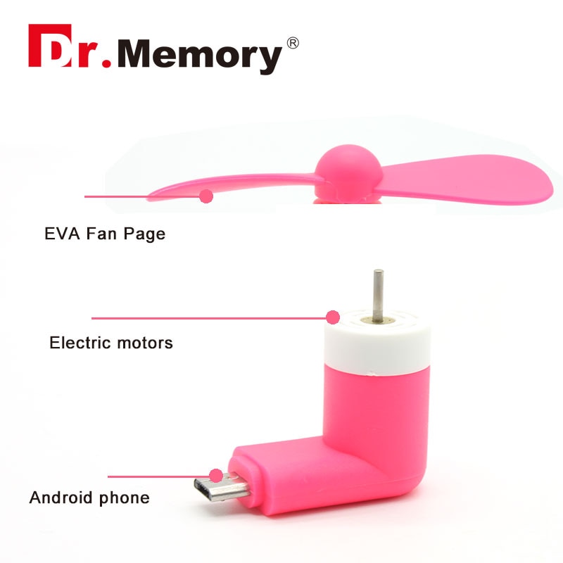 Ventilateur usb android, mini otg amovible, sortie usb, portable, pour téléphone android samsung, xiaomi, huawei, ventilateur usb à 2 broches