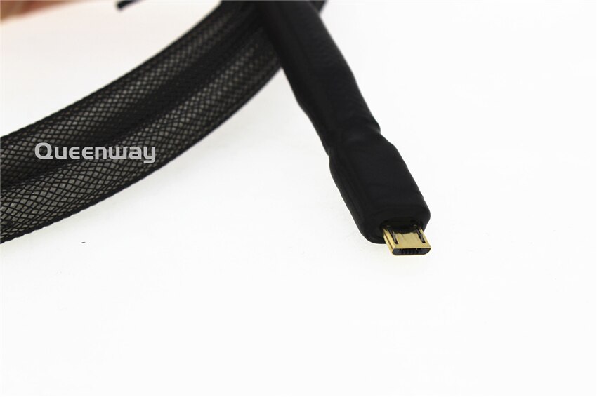 HiFi USB Cable type B to MICO OTG DAC Decoder Printer Data cable Silverplated 4N OFC Signal OTG Cable Golden plated USB 2.0 1m