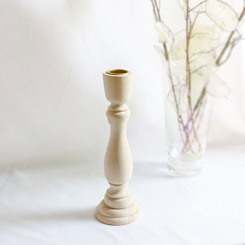 Chandelier en bois Vintage, 4/6 pouces, porte-bougie de mariage, pilier en bois, support de bougie, décor nordique pour la maison