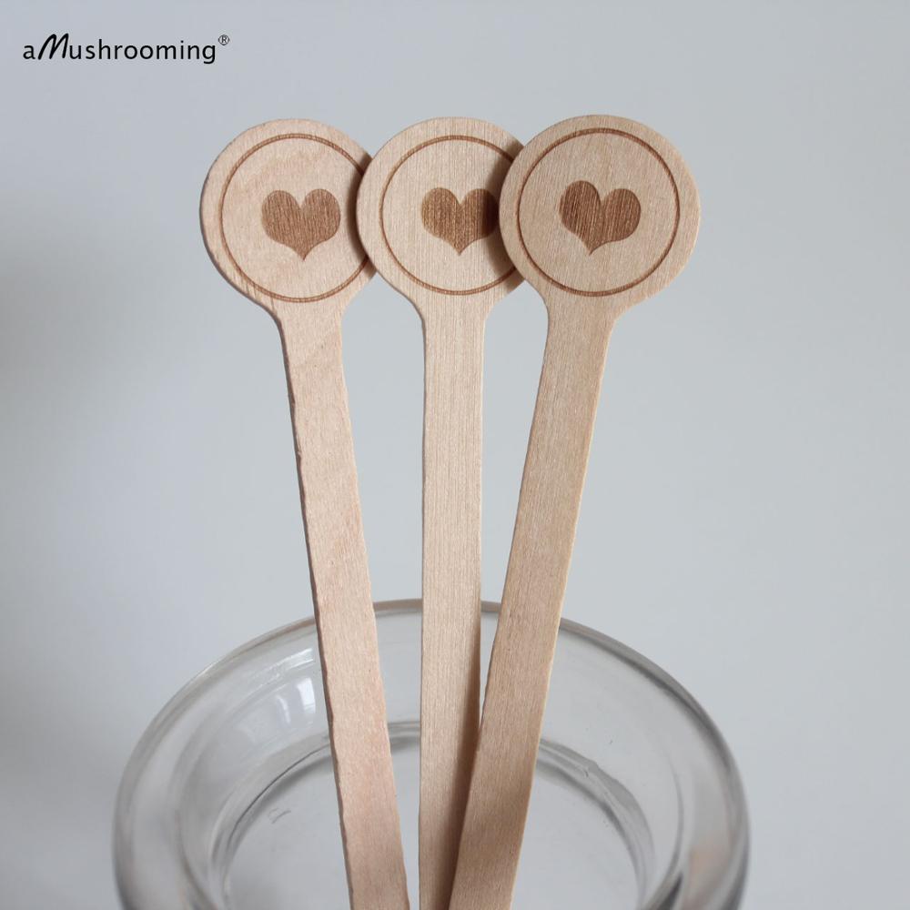 Vlakte Cirkel Drink Stirrers Cocktail Party Bar Sticks Wegwerp Drink Stirrers Voor Drank, Thee, en Ambachten Met Ronde Uiteinden