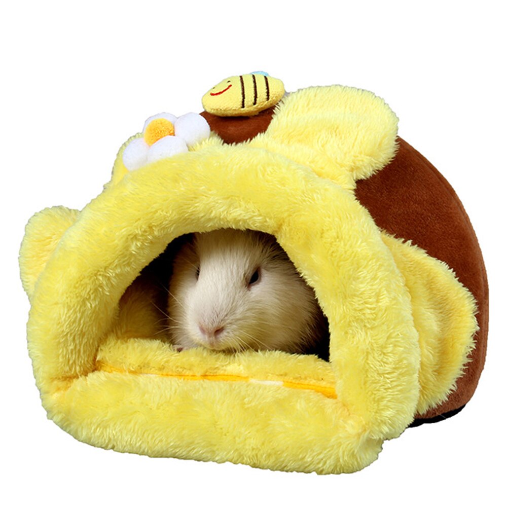 Husdjur bur små djur boet vinter varm hamster / gnagare / marsvin / råtta / igelkott tillbehör husdjur bur mus bomullshus: 1