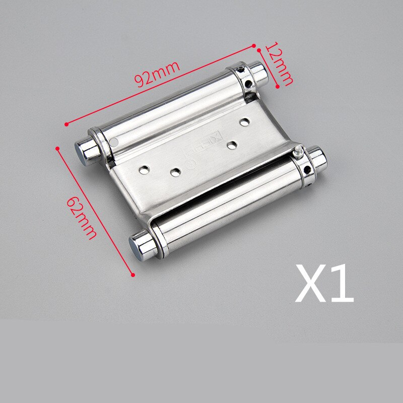 Charnière à Double ressort en acier inoxydable, charnière de porte libre bidirectionnelle, clôture de porte cowboy dédiée, 3 pouces/4 pouces/5 pouces: 3 inches