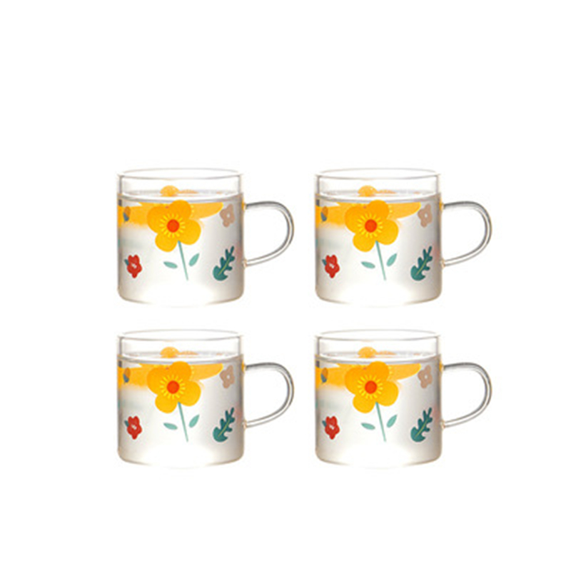 Botella de agua fría de cristal, jarra de agua fría, cubierta de bote de agua, utensilios de cocina para fruta, zumo, flor, té, fruta, cocina: 4PCS
