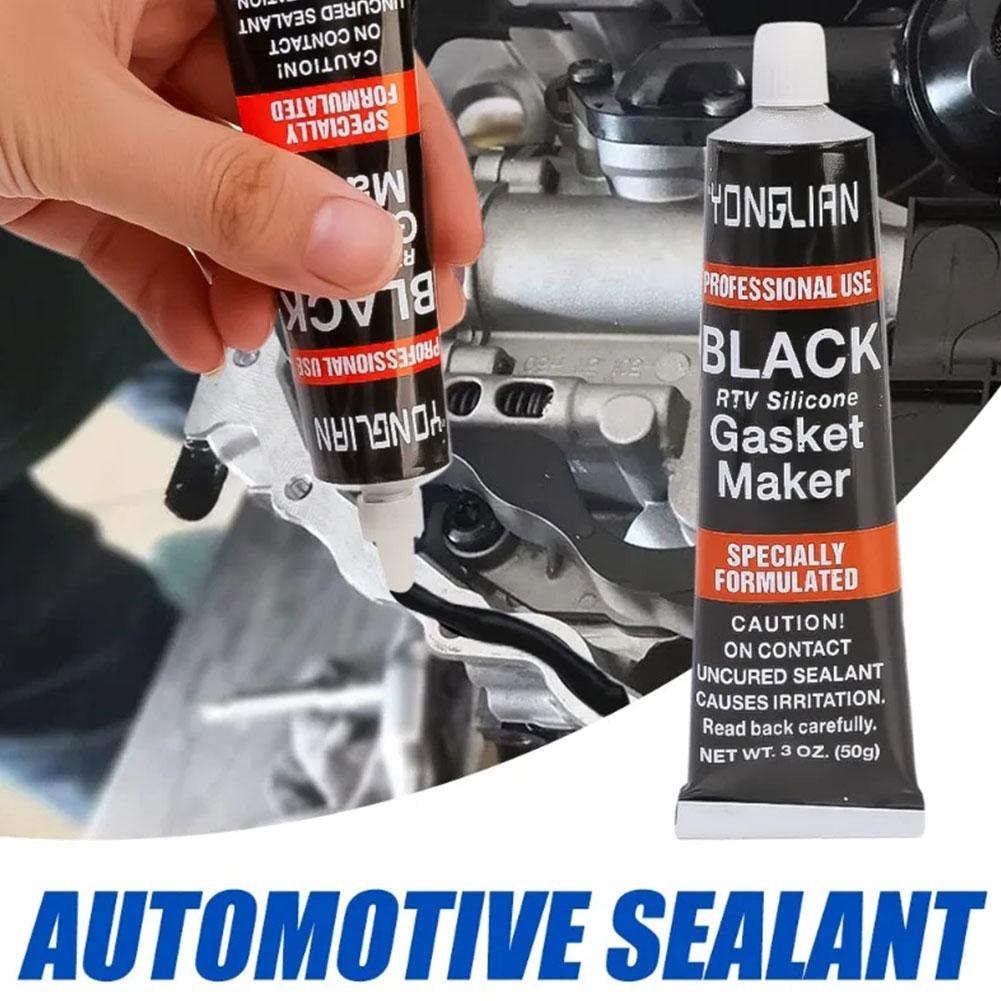 RTV-sellador instantáneo de silicona para motor, sellador de alta temperatura, resistente, líquido, aceite negro, F3G0