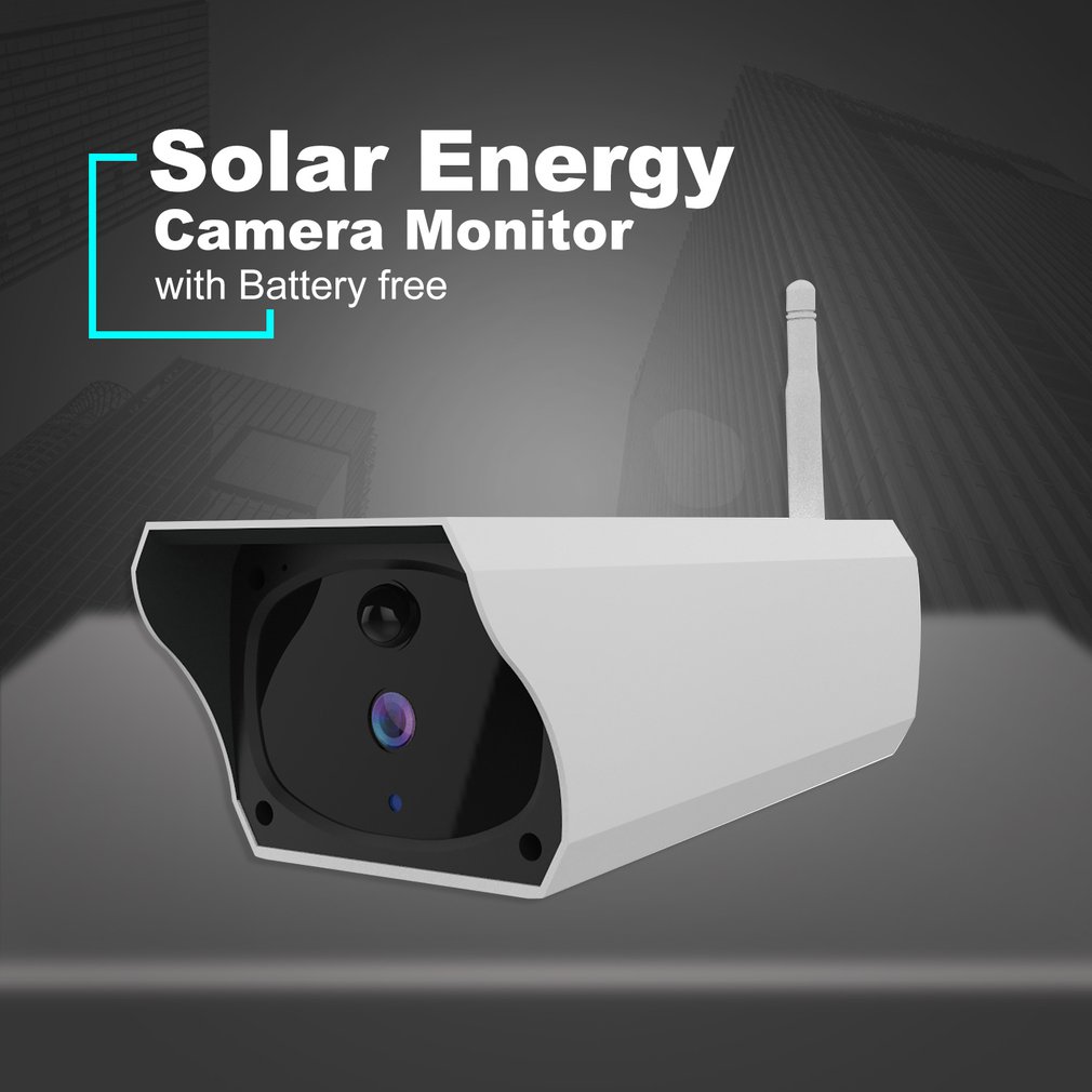 Solar WiFi IP Camera 1080P HD Outdoor Opladen Batterij Draadloze Beveiliging Camera PIR Bewegingsdetectie Bullet Surveillance