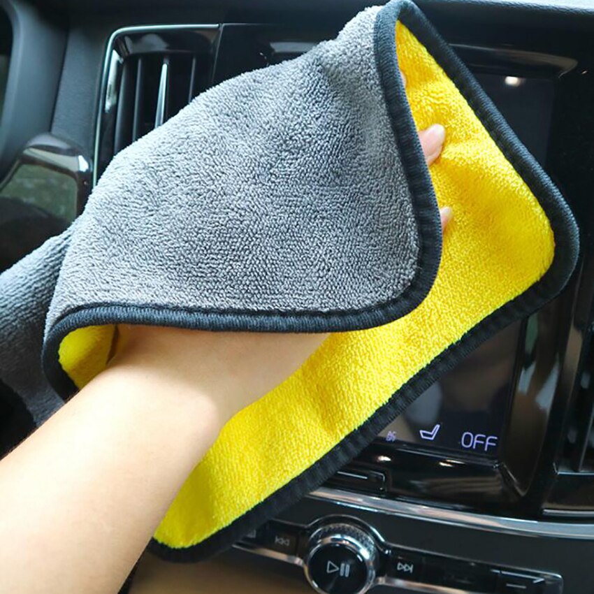 Toallas para secar coches de microfibra súper absorbentes grandes toallas para lavar coches sin arañazos toallas para limpiar coches, 30x30 cm, 30x40 cm, 30x60cm
