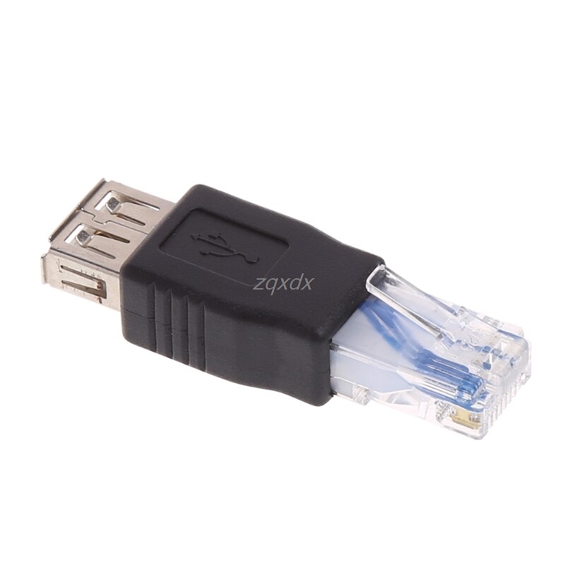 USB Type A Female To RJ45 Male Ethernet LAN Network Router Socket Plug Adapter Whosale&amp