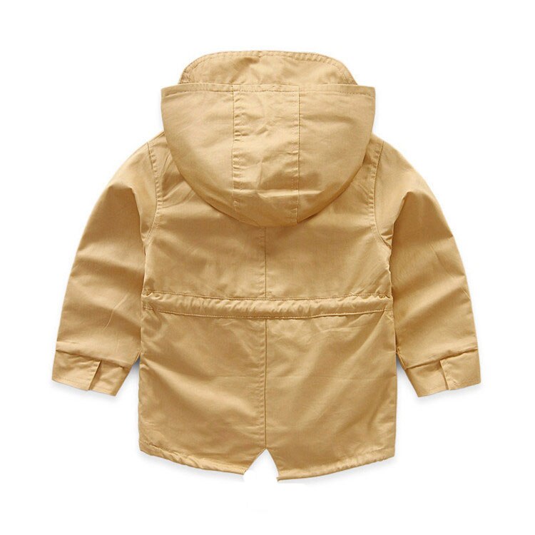 Jesień kurtki wiosenne dla chłopców stałe dzieci płaszcz dzieci z kapturem dla dzieci odzież wierzchnia maluch wiatrówka ponczo