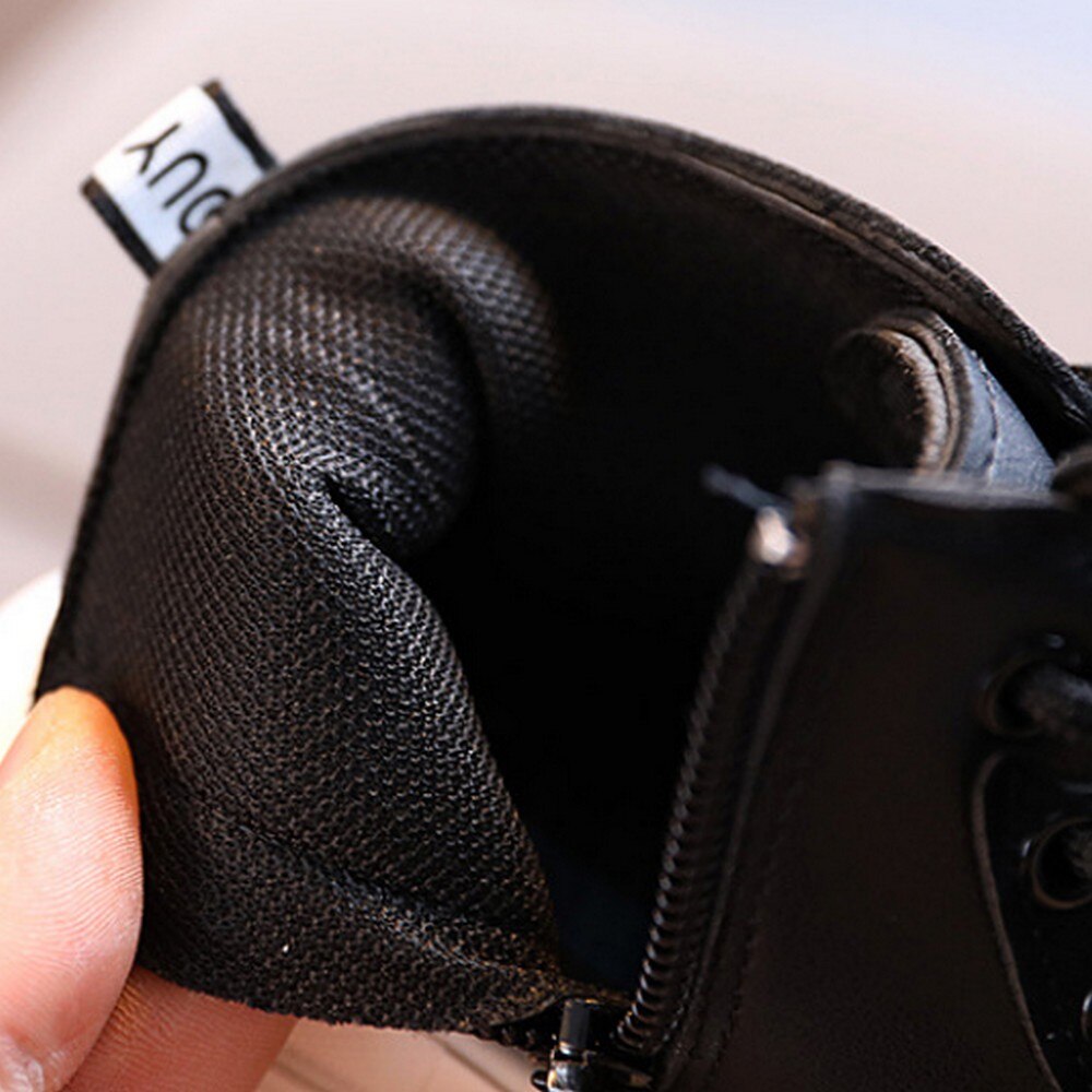 Kinderen Toevallige Korte Laarzen Rubber Zachte Zolen Peuter Baby Pu Lederen Laarzen Mode Herfst Winter Meisjes Jongens Kids Martin laarzen