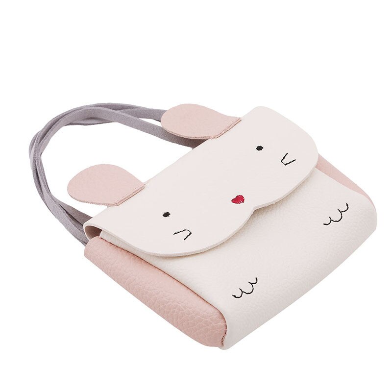 Girls PU Coin Purse Bag Wallet Kids Rabbit One Shoulder Bags Small Coin Purse Change Wallet Kids Bag: Beige Style1