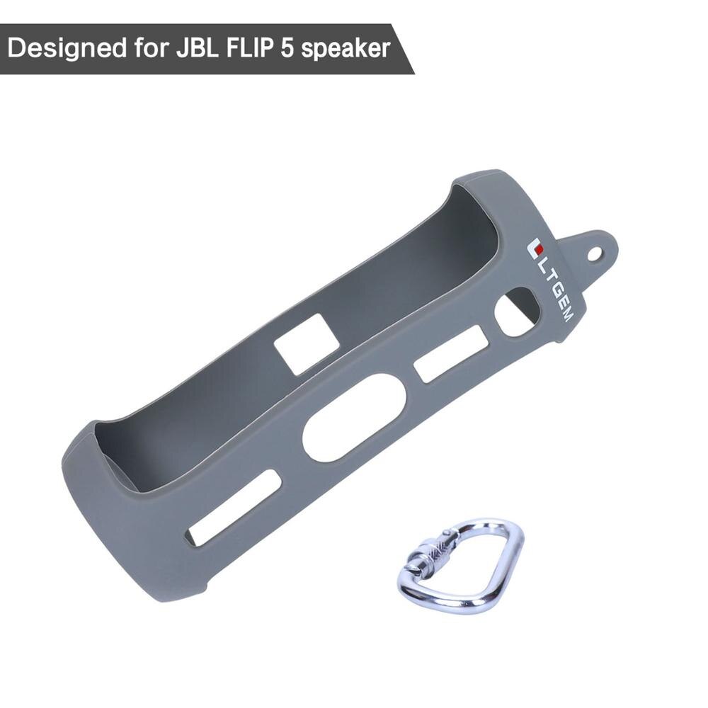 Ltgem Custodia in Silicone per Jbl Flip 5 Impermeabile Altoparlante Del Bluetooth Portatile