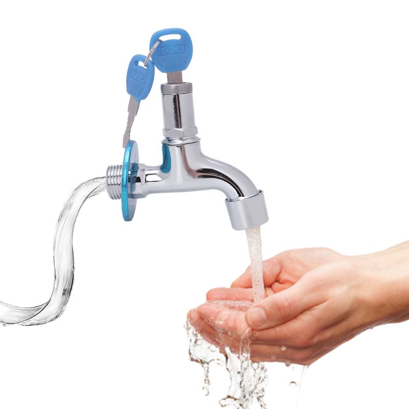 draussen Anti-diebstahl Waschbecken Wasserhahn Mit Schloss Schlüssel Einzigen Handgriff AbschließBar Haushalt Waschen Wasserhahn