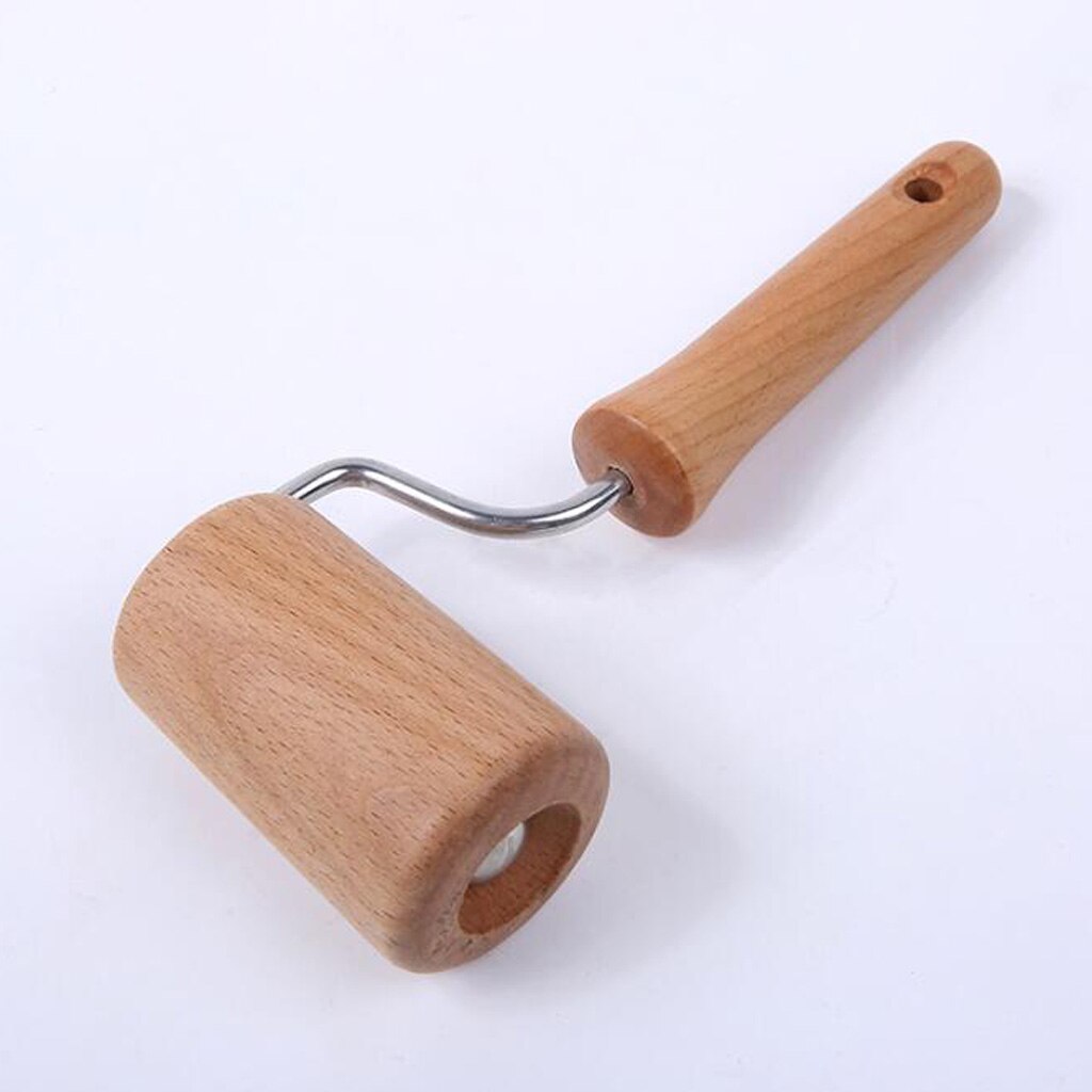 Rodillo giratorio de madera, rodillo manual para masa para pastelería, Fondant, masa para galletas, Chapati, Pasta, panadería, herramienta de cocina para Pizza: B