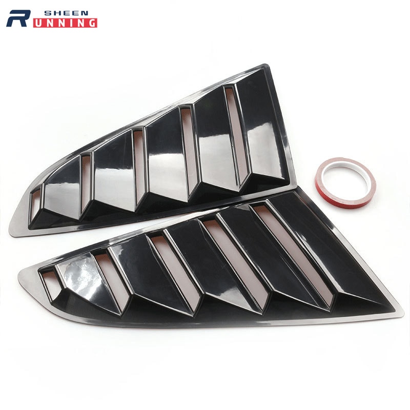 Rear Quarter Window Louvers Scoops Spoiler Car Tunning Panel Side Air Vent Cover for Ford Mustang