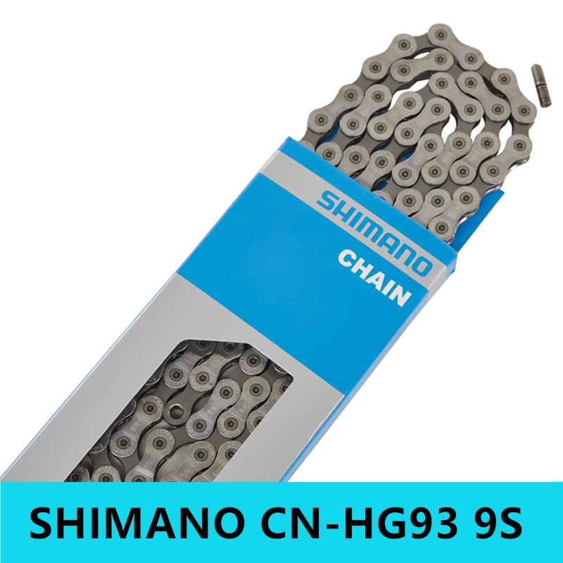 Shimano cn -hg93 9 nopeus ketju maastopyörän ketju liittimellä pyöräily maantie mtb polkupyörän ketjut