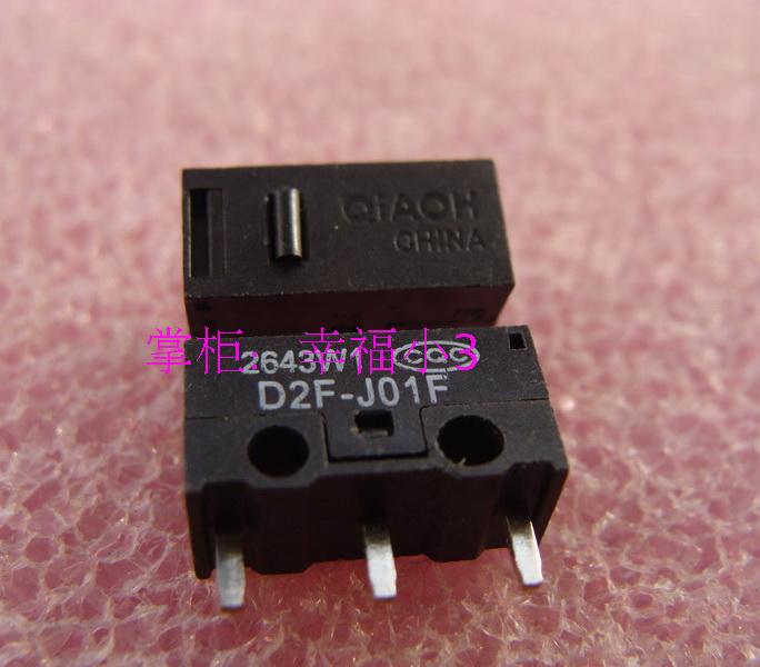 Original QIAOH D2F-J01F Mouse Micro Switch Follow Omron Mouse Technology Mouse Button Black Dot