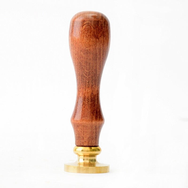 Familie Crest Wax Seal Stempel Kit - Letter Monogram Alfabet T Met Houten Handvat