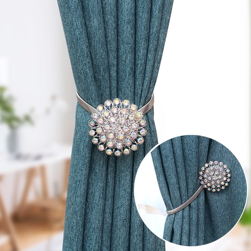 Shaped Magnet Flower Curtain Strap Magnetic Curtain Buckle Window Hatch Ball Holder Curtain Accessories