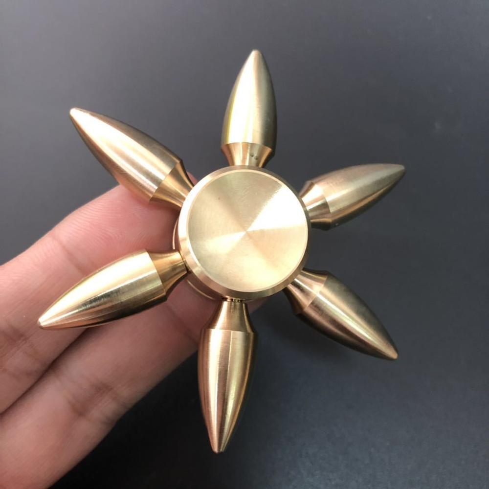 Copper Hand Spinner Fidget Metal Bearing Edc Finger Electroplate Hybrid Aluminum Alloy Metal Fidget Children Relieve Stress: 17