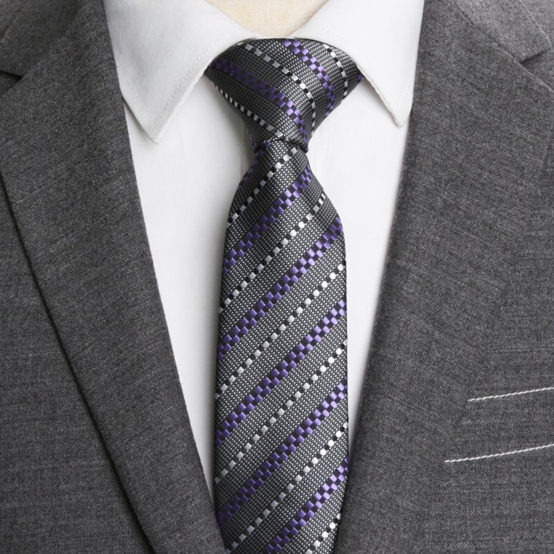 Herre slips slankt slips stribe 6cm slips til mænd business bryllup jacquard butterfly mandlig kjole skjorte gravata: Yj -10-g12